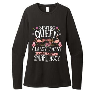 Sewing Queen Classy Sassy And A Bit Smart Assy Sewer Gift Womens CVC Long Sleeve Shirt