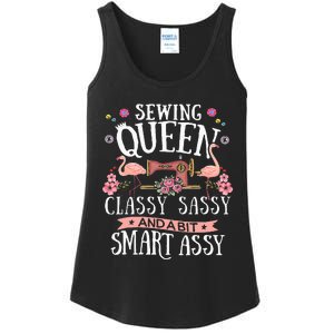 Sewing Queen Classy Sassy And A Bit Smart Assy Sewer Gift Ladies Essential Tank