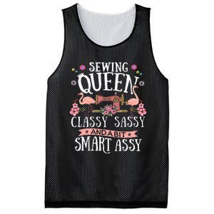 Sewing Queen Classy Sassy And A Bit Smart Assy Sewer Gift Mesh Reversible Basketball Jersey Tank