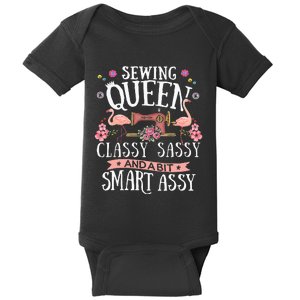 Sewing Queen Classy Sassy And A Bit Smart Assy Sewer Gift Baby Bodysuit