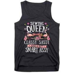 Sewing Queen Classy Sassy And A Bit Smart Assy Sewer Gift Tank Top