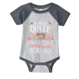 Sewing Queen Classy Sassy And A Bit Smart Assy Sewer Gift Infant Baby Jersey Bodysuit