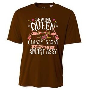 Sewing Queen Classy Sassy And A Bit Smart Assy Sewer Gift Cooling Performance Crew T-Shirt