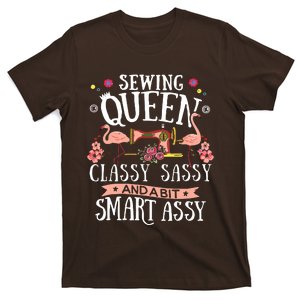 Sewing Queen Classy Sassy And A Bit Smart Assy Sewer Gift T-Shirt