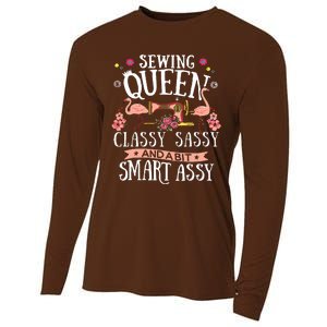 Sewing Queen Classy Sassy And A Bit Smart Assy Sewer Gift Cooling Performance Long Sleeve Crew