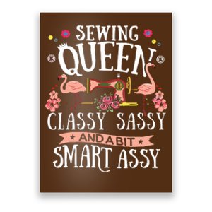 Sewing Queen Classy Sassy And A Bit Smart Assy Sewer Gift Poster