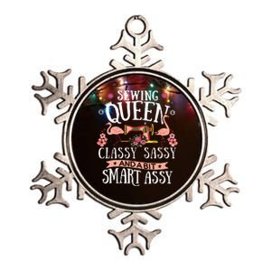 Sewing Queen Classy Sassy And A Bit Smart Assy Sewer Gift Metallic Star Ornament