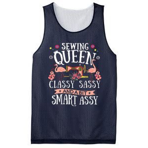 Sewing Queen Classy Sassy And A Bit Smart Assy Sewer Gift Mesh Reversible Basketball Jersey Tank