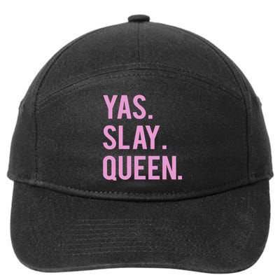 Slay Queen Cute Quote 7-Panel Snapback Hat