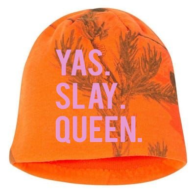 Slay Queen Cute Quote Kati - Camo Knit Beanie