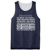 Song Quote Do You Know The Muffin Man Mesh Reversible Basketball Jersey Tank