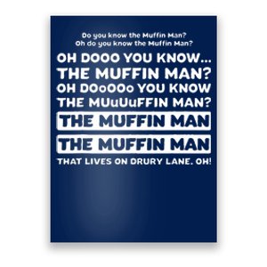 Song Quote Do You Know The Muffin Man Poster