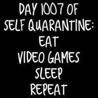 Self Quarantine Eat Video Games Sleep Repeat Cool Gift Cooling Performance Long Sleeve Crew