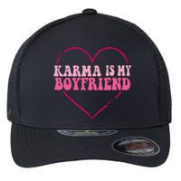 Sarcastic Quote Embrace K.arma's Groovy S.pirituel Heart Flexfit Unipanel Trucker Cap