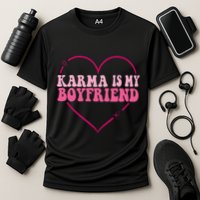 Sarcastic Quote Embrace K.arma's Groovy S.pirituel Heart Cooling Performance Crew T-Shirt