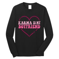 Sarcastic Quote Embrace K.arma's Groovy S.pirituel Heart Long Sleeve Shirt