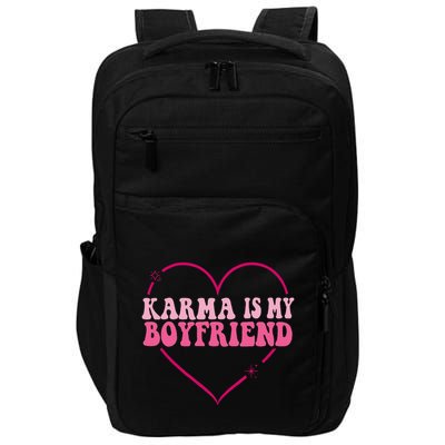 Sarcastic Quote Embrace K.arma's Groovy S.pirituel Heart Impact Tech Backpack