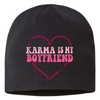 Sarcastic Quote Embrace K.arma's Groovy S.pirituel Heart Sustainable Beanie