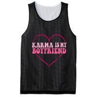 Sarcastic Quote Embrace K.arma's Groovy S.pirituel Heart Mesh Reversible Basketball Jersey Tank