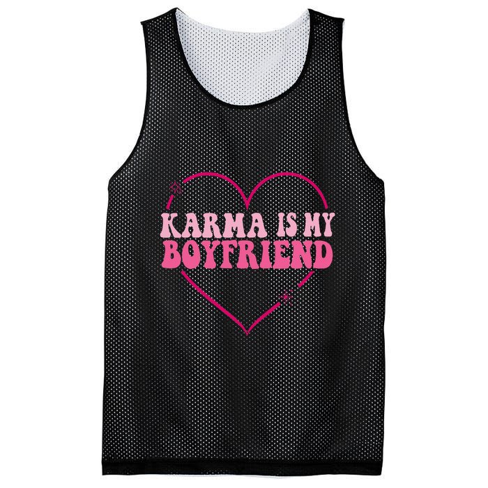 Sarcastic Quote Embrace K.arma's Groovy S.pirituel Heart Mesh Reversible Basketball Jersey Tank