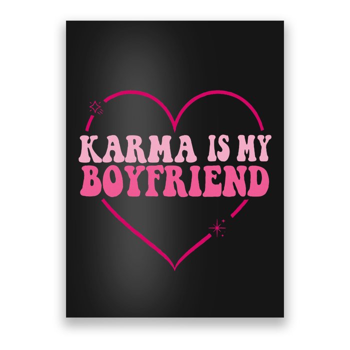 Sarcastic Quote Embrace K.arma's Groovy S.pirituel Heart Poster