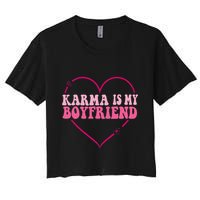 Sarcastic Quote Embrace K.arma's Groovy S.pirituel Heart Women's Crop Top Tee