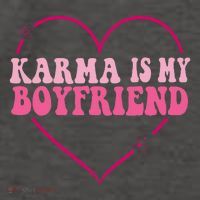 Sarcastic Quote Embrace K.arma's Groovy S.pirituel Heart Vector Backpack