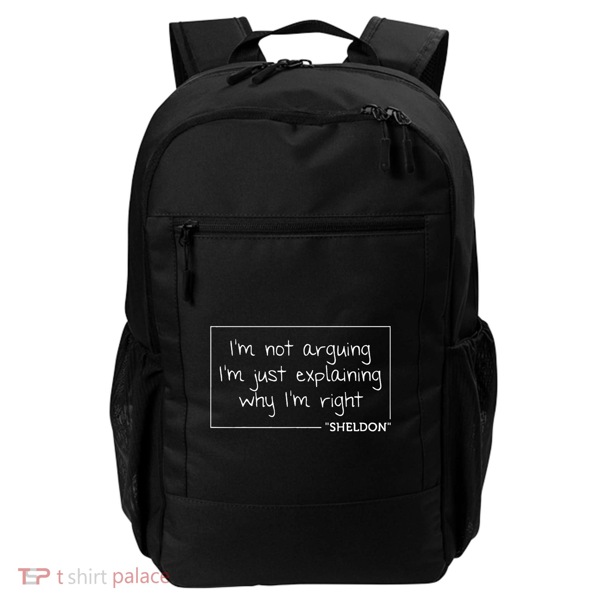 Sheldon Quote Funny Birthday Personalized Name Gift Idea Daily Commute Backpack