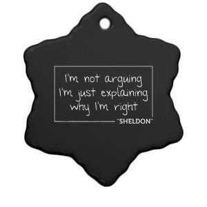 Sheldon Quote Funny Birthday Personalized Name Gift Idea Ceramic Star Ornament