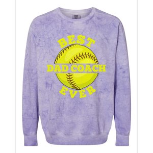 Softball Quote For Your Softball Coach Dad Great Gift Colorblast Crewneck Sweatshirt