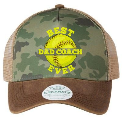 Softball Quote For Your Softball Coach Dad Great Gift Legacy Tie Dye Trucker Hat