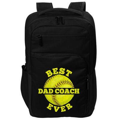 Softball Quote For Your Softball Coach Dad Great Gift Impact Tech Backpack