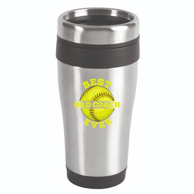Softball Quote For Your Softball Coach Dad Great Gift 16oz Travel Tumbler