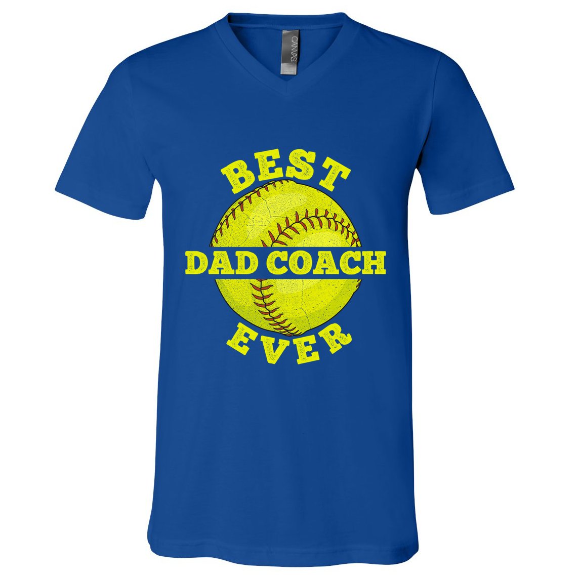 Softball Quote For Your Softball Coach Dad Great Gift V-Neck T-Shirt