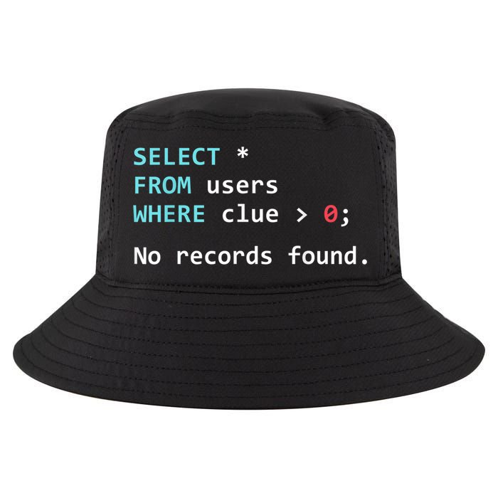 SQL Query Funny SQL Database Admin Programmer Cool Comfort Performance Bucket Hat