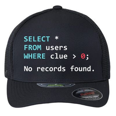 SQL Query Funny SQL Database Admin Programmer Flexfit Unipanel Trucker Cap