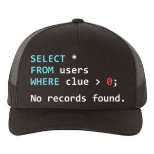 SQL Query Funny SQL Database Admin Programmer Yupoong Adult 5-Panel Trucker Hat