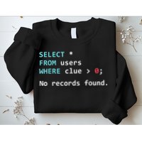 SQL Query Funny SQL Database Admin Programmer Sweatshirt