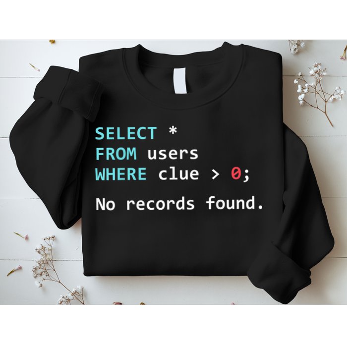 SQL Query Funny SQL Database Admin Programmer Sweatshirt