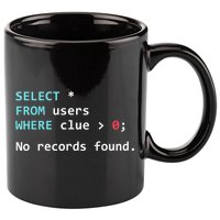 SQL Query Funny SQL Database Admin Programmer 11oz C Handle Ceramic Mug