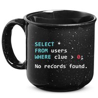 SQL Query Funny SQL Database Admin Programmer 15oz Campfire Ceramic Mug