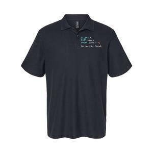 SQL Query Funny SQL Database Admin Programmer Softstyle Adult Sport Polo