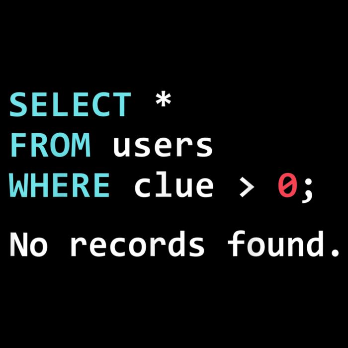 SQL Query Funny SQL Database Admin Programmer Dry Zone Grid Polo