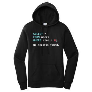 SQL Query Funny SQL Database Admin Programmer Women's Pullover Hoodie