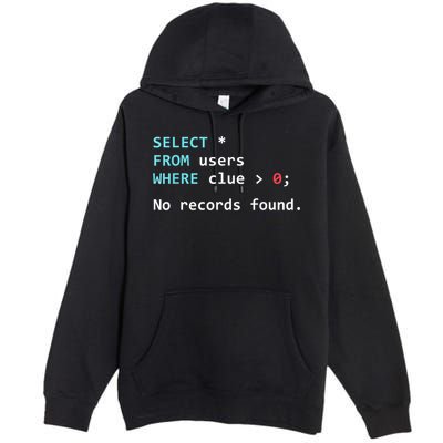 SQL Query Funny SQL Database Admin Programmer Premium Pullover Hoodie