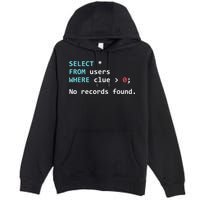 SQL Query Funny SQL Database Admin Programmer Premium Pullover Hoodie