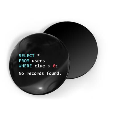 SQL Query Funny SQL Database Admin Programmer Magnet