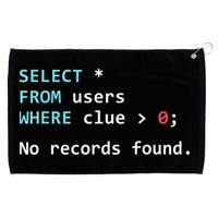 SQL Query Funny SQL Database Admin Programmer Grommeted Golf Towel