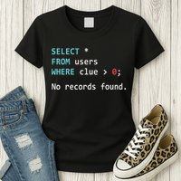 Sql Query Funny Sql Database Admin Programmer Women's T-Shirt