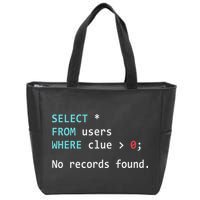 Sql Query Funny Sql Database Admin Programmer Zip Tote Bag